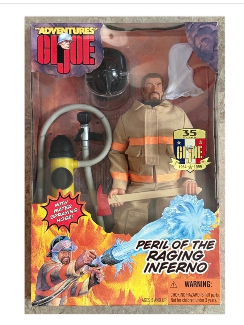 GI Joe - The Adventures of - Peril of the Raging Inferno - 12" Figure Mint New